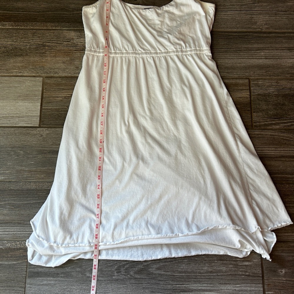 North Face‎ White Cotton Casual Dress Sleeveless Drawstring Adjustable Strap S - Picture 2 of 7